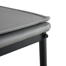 Load image into Gallery viewer, Dining chairs set of 4, Grey modern kitchen chair with metal leg