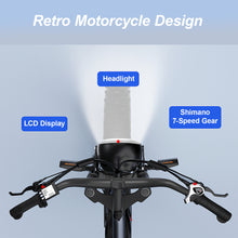 Load image into Gallery viewer, JANSNO Electric Bike 20" x 4.0 Electric Bike for Adults with 750W Brushless Motor, Long-Lasting 48V 14Ah Removable Battery, 7-Speed Transmission , 20 Inch Fat Tires ,spoked wheel,UL Certified .