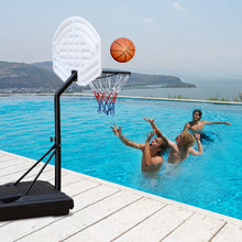 Load image into Gallery viewer, Portable Poolside Basketball Hoop System Basketball Hoop for Pool Height Adjustable 3.1ft-4.7ft with 36" Backboard for Indoor Outdoor Use