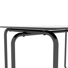 Load image into Gallery viewer, 1-piece Rectangle Dining Table with Metal Frame, Tempered Glass Dining Table for Kitchen Room, Black