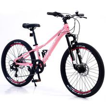 Load image into Gallery viewer, Mountain Bike for Girls and Boys Mountain 24 inch shimano 7-Speed bike