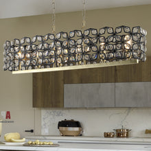 Load image into Gallery viewer, Modern Champagne Gold Oval Crystal ceiling chandelier Luxury Home Decor Light Fixture