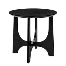 Load image into Gallery viewer, 25" Round End Table, Wooden Side Table,Night Stand for Bedroom, Living Room ,Reception Room
