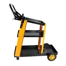 Load image into Gallery viewer, Multi Function 3 tier Welding Cart. gas bottle and accessory storage.Welding Heavy Duty Cart for Tig Mig Welder and Plasma Cutter with Upgrade Handles and Increase Storage Space Tank Storage