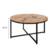 Load image into Gallery viewer, Modern Round Metal Coffee Table