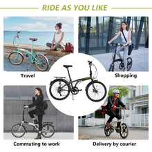 Load image into Gallery viewer, 24" Folding City Bike Aluminum Frame 7 Speed Folding Bike