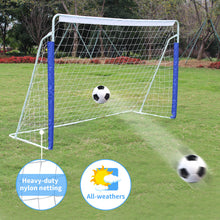 Load image into Gallery viewer, Kids Soccer Goals for Backyard Portable Youth Soccer Goal with Net 8x5 FT