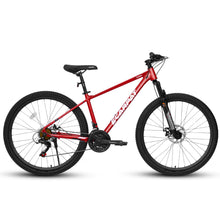 Load image into Gallery viewer, A27312 Mountain Bike 27.5 Inch Black Wheels, Aluminium Frame 21-Speed Mens Womens Trail Commuter City Mountain Bike, Aluminium Frame Disc Brakes Thumb Shifter Front Fork Bicycles