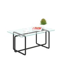 Load image into Gallery viewer, Modern Tempered Glass Tea Table Coffee Table, Table for Living Room,Transparent