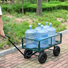 Load image into Gallery viewer, Wagon Cart Garden cart trucks make it easier to transport firewood (green)
