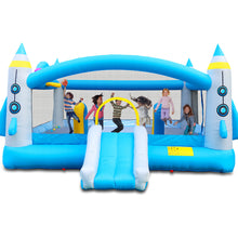 Load image into Gallery viewer, Multifunctional Jump 'n Slide Inflatable Bouncer for Kids Complete Setup with Blower - 198" x 180" Play Area - 96" Tall