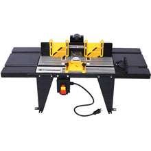 Load image into Gallery viewer, Electric Benchtop Router Table Wood Working Tool,black