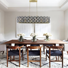 Load image into Gallery viewer, Modern Champagne Gold Oval Crystal ceiling chandelier Luxury Home Decor Light Fixture