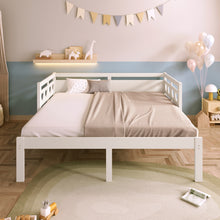 Load image into Gallery viewer, Twin Extending Daybed with Trundle, Wooden Daybed, White