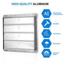 Load image into Gallery viewer, iPower 18-Inch Square Aluminum Automatic Gravity Shutter Louver Vent, Silver
