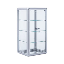 Load image into Gallery viewer, Tempered Glass Counter Top Display Showcase with Sliding Glass Door and Lock,Standard Aluminum Framing with Sliding Glass Door and Lock-display cabinet