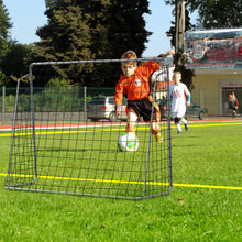 Load image into Gallery viewer, 6.55FT Football Goal with Field Ropes, Galvanized Pipe-Including Two Football-Goal for Kids and Adults,Silver