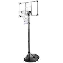 Load image into Gallery viewer, Portable Basketball Hoop System Stand Height Adjustable 7.5ft - 9.2ft with 32 Inch Backboard and Wheels for Youth Adults Indoor Outdoor Basketball Goal
