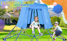 Load image into Gallery viewer, Kids Climbing Dome with Canopy and Playmat - 10 ft Jungle Gym Geometric Playground Dome Climber Play Center, Rust & UV Resistant Steel Supporting 1000 LBS