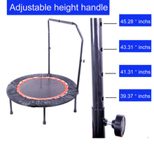 Load image into Gallery viewer, 40 Inch Mini Exercise Trampoline for Adults or Kids Indoor Fitness Rebounder Trampoline with Safety Pad Max. Load 300LBS
