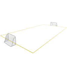 Load image into Gallery viewer, 6.55FT Football Goal with Field Ropes, Galvanized Pipe-Including Two Football-Goal for Kids and Adults,Silver