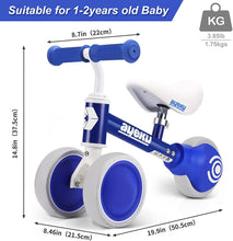 Load image into Gallery viewer, AyeKu Baby Balance Bike Toys for 1 Year Old Boy Gifts Toddler Bike 1st First Birthday Gifts Baby Toys 12-24 Months Kids First Bike