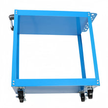 Load image into Gallery viewer, Tool Cart on Wheels, Heavy Duty Steel Utility Cart w/Lockable Wheels, 400 LBS Capacity Industrial Service Cart for Garage, Warehouse, Workshop (Two-layer Bright Blue)