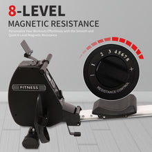 Load image into Gallery viewer, Rowing Machine 264 LBS Weight Capacity Foldable Rower for Home Use with Comfortable Seat Cushion
