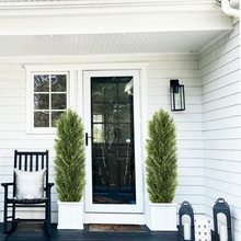 Load image into Gallery viewer, Faux Boxwood Pine Greenery Trees Plantas Artificiales For Decor Christmas-like Artificial Cedar Cypress Plants