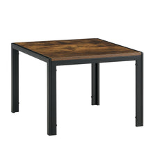 Load image into Gallery viewer, Nesting Coffee Table Set of 2, Square Modern Stacking Table with Wood Finish for Living Room,Rustic Brown