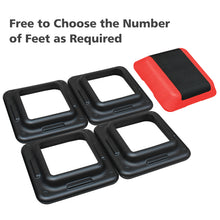 Load image into Gallery viewer, Height-Adjustable Step Aerobics Platform Fitness Equipment Stepper Trainer Exercise Step Platform with 4 Riser Red