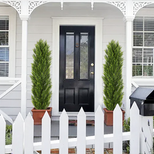 Load image into Gallery viewer, Faux Boxwood Pine Greenery Trees Plantas Artificiales For Decor Christmas-like Artificial Cedar Cypress Plants