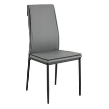 Load image into Gallery viewer, Dining chairs set of 4, Grey modern kitchen chair with metal leg
