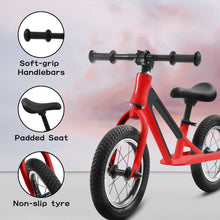 Load image into Gallery viewer, ECARPAT Balance Bike, Magnesium Alloy Frame Toddler Bike,Lightweight Sport Training Bicycle with 12" Rubber pneumatic tires,Adjustable Seat for Kids Ages 1-5 Years Old.