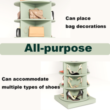 Load image into Gallery viewer, Green 360 Rotating shoe cabinet 6 layers