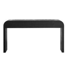 Load image into Gallery viewer, TREXM Unique Retro Silhouette Console Table with Open Style, Two Top Drawers for Entrance, Dinning Room, Living Room (Antique Black)