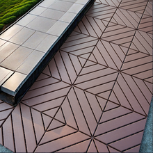 Load image into Gallery viewer, 27-Pack Plastic Interlocking Deck Tiles - 12"x12" Square, Waterproof, All-Weather Use, Easy to Install Patio Decking Tiles for Poolside, Balcony, Backyard - Sturdy, High Load-Bearing Capacity