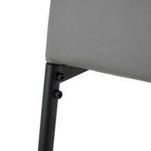 Load image into Gallery viewer, Dining chairs set of 4, Grey modern kitchen chair with metal leg