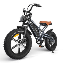 Load image into Gallery viewer, JANSNO Electric Bike 20" x 4.0 Electric Bike for Adults with 750W Brushless Motor, Long-Lasting 48V 14Ah Removable Battery, 7-Speed Transmission , 20 Inch Fat Tires,Integrated wheels,UL Certified.