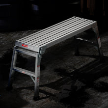 Load image into Gallery viewer, Work Platform Aluminum Portable Bench Folding Ladder ANSI Capacity 225 LBS 40"