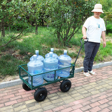 Load image into Gallery viewer, Wagon Cart Garden cart trucks make it easier to transport firewood (green)