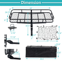 Load image into Gallery viewer, Folding Cargo Basket with Cargo Net