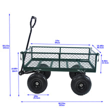 Load image into Gallery viewer, Wagon Cart Garden cart trucks make it easier to transport firewood (green)