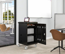 Load image into Gallery viewer, Mobile Charging Cart and Cabinet for Tablets Laptops 32-Device