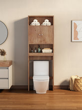 Load image into Gallery viewer, Home Bathroom Shelf Over-The-Toilet, Bathroom SpaceSaver, Bathroom, Tollilet storage cabinet, WOOD