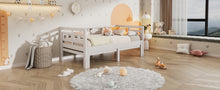 Load image into Gallery viewer, Twin Extending Daybed with Trundle, Wooden Daybed, White