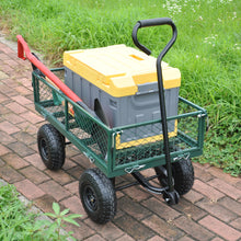 Load image into Gallery viewer, Wagon Cart Garden cart trucks make it easier to transport firewood (green)