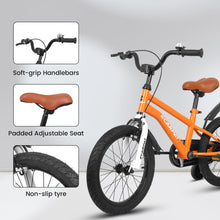 Load image into Gallery viewer, A16114 Kids Bike 16 inch for Boys & Girls with Training Wheels, Freestyle Kids' Bicycle with fender.