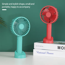 Load image into Gallery viewer, Portable Fan Handheld USB Rechargeable Pocket Air Cooler Mini Fan Quiet Travel Cooler Outdoor Cooling Fan