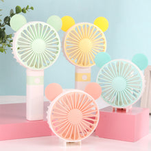 Load image into Gallery viewer, Portable Fan Handheld USB Rechargeable Mini Folding Fan Travel Outdoor Home Office Quiet Collapsible Desk Air Cooler Fan